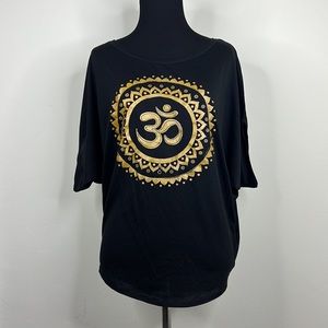NAMASTE Black Tee S